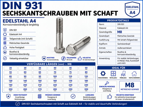 Seckskantschraube edelstahl - seckskantschraube,