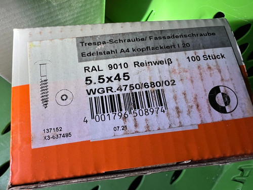 Trespa schrauben 5x45mm - trespa, 5,5x45mm