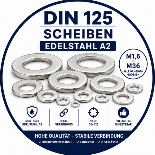 Unterlegscheiben edelstahl - unterlegscheiben,