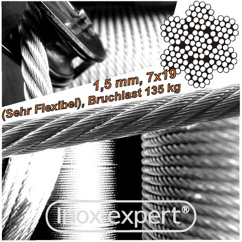 Seil mm 7x19 edelstahl - va-seil,