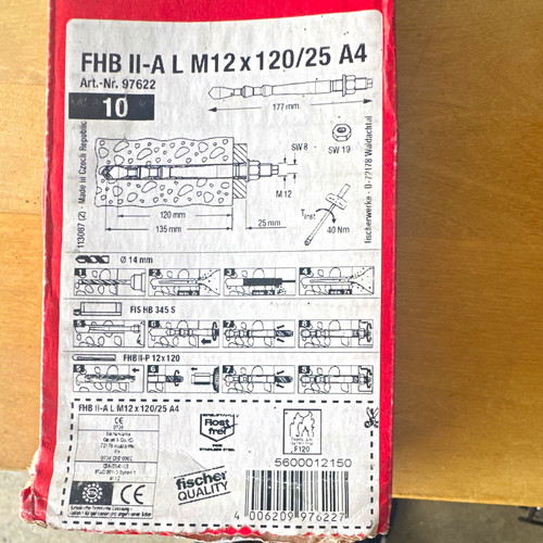 Fischer fhb 12x120 25 - fhb, l