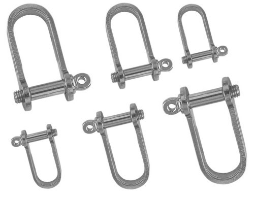 Flachschäkel edelstahl a4 - flachschäkel,
